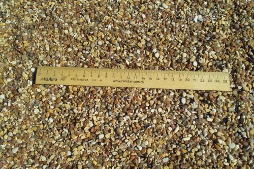 Галька каспийская фр. 3-5 мм.