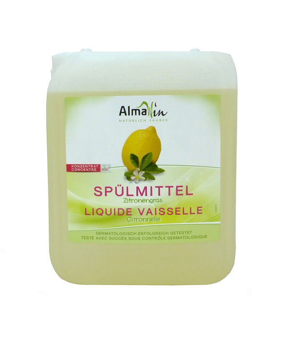 Средство для мытья посуды Лимон, AlmaWin экоконцентрат 5л